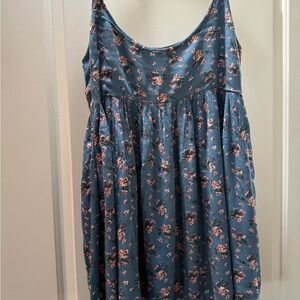 Natural Life blue floral mini dress